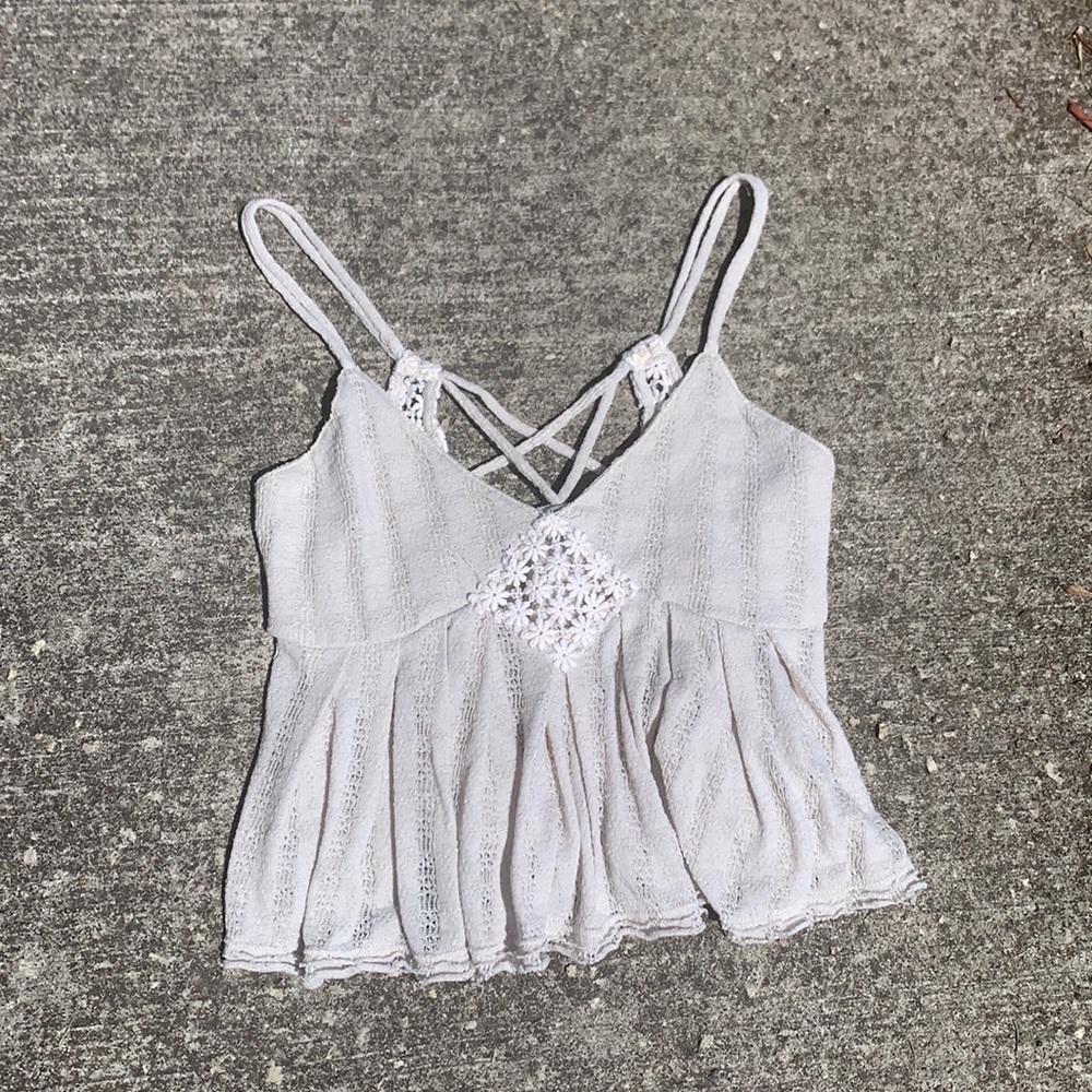 Free People strappy back crop tank